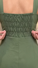 Vestido Longo e Liso em tecido Duna