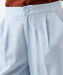 Calça wide leg com linho - C&A