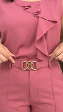 Conjunto Alfaiataria com calça Pantalona