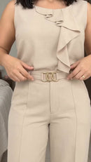 Conjunto Alfaiataria com calça Pantalona