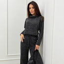 Conjunto Lanzinha Blusa Detalhe Bolsos e Pantalona