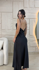 Vestido Cetim Alça
