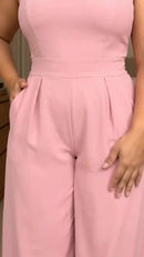 Macacão Pantalona com bolso