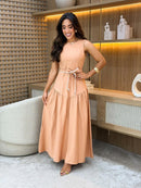 Vestido Linho Marrant | Acompanha Faixa