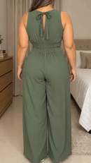 Macacão Pantalona com bolso
