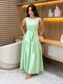 Vestido Linho Marrant | Acompanha Faixa