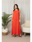 Vestido 100% Linho Regata