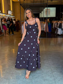 Vestido Longo Poá