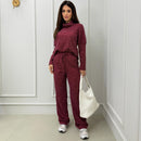 Conjunto Lanzinha Blusa Detalhe Bolsos e Pantalona