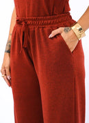 Conjunto 3 Peças de Lanzinha Calça Pantalona